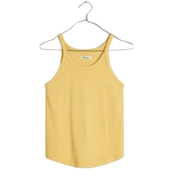 Madewell‎ Women's Supima Rib '90s Tank | Sundried Wheat | S - Picture 7 of 9